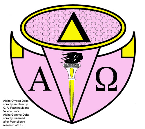 Alpha Omega Delta sorority emblem MK1 - 2006